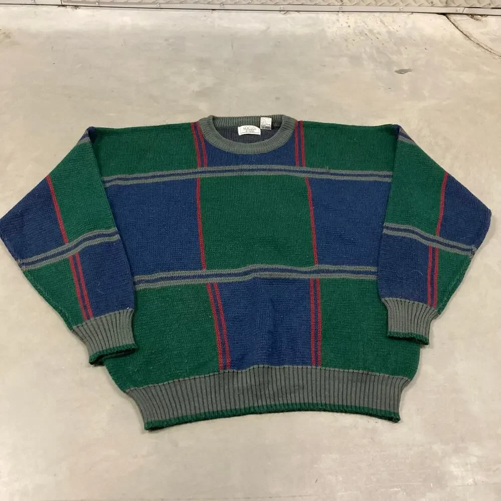 vintage y2k sears patterned sweater